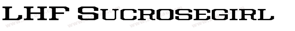 LHF Sucrosegirl字体转换
